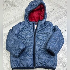Joe Fresh Blue Quilted Light Puffer Jacket